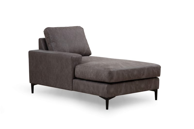 Svanabyn Soffa m. Divan och Schäslong 4-sits - Antracit - U-soffa