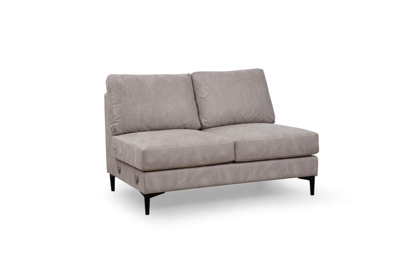 Svanabyn Soffa m. Divan och Schäslong 4-sits - Beige - U-soffa