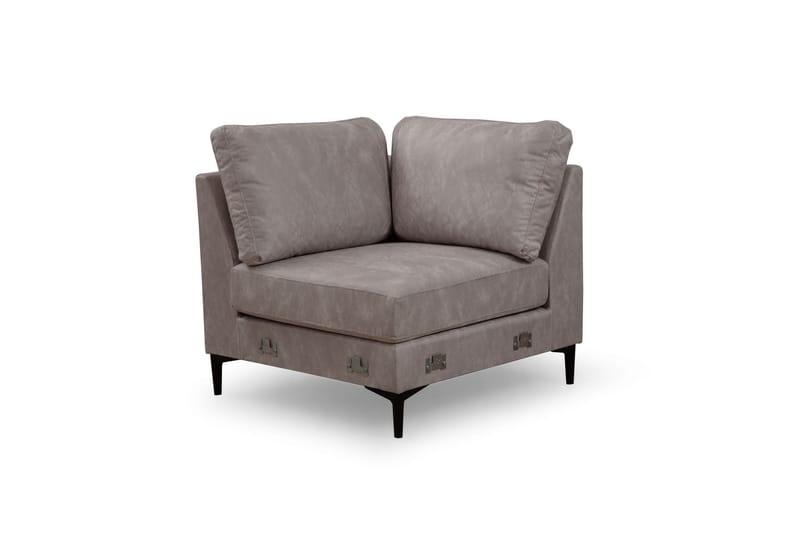 Svanabyn Soffa m. Divan och Schäslong 4-sits - Beige - U-soffa