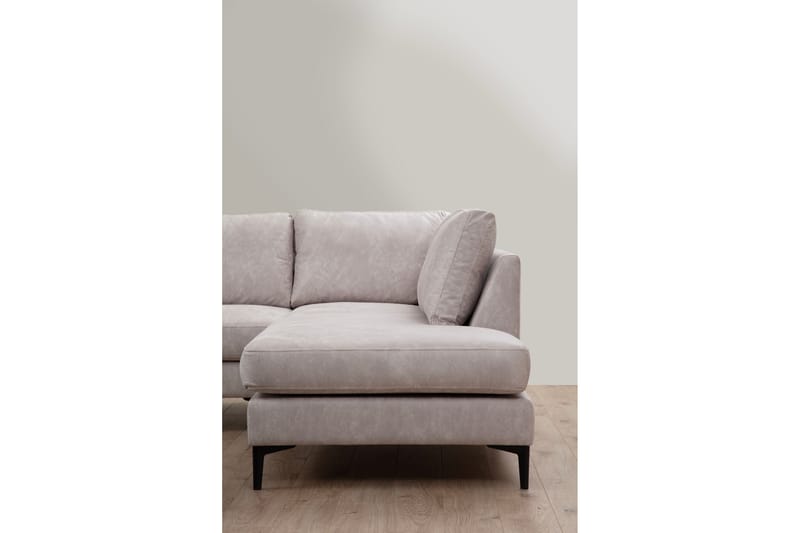 Svanabyn Soffa m. Divan och Schäslong 4-sits - Beige - U-soffa