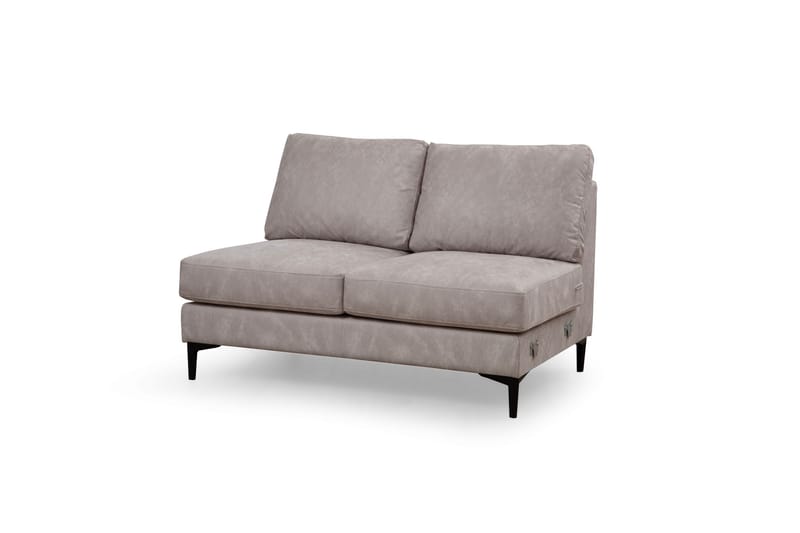 Svanabyn Soffa m. Divan och Schäslong 4-sits - Beige - U-soffa