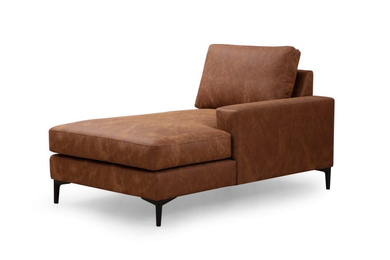 Svanabyn Soffa m. Divan och Schäslong 4-sits - Brun - U-soffa