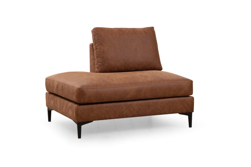 Svanabyn Soffa m. Divan och Schäslong 4-sits - Brun - U-soffa