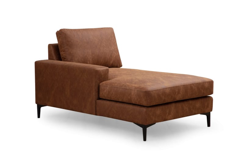 Svanabyn Soffa m. Divan och Schäslong 4-sits - Brun - U-soffa