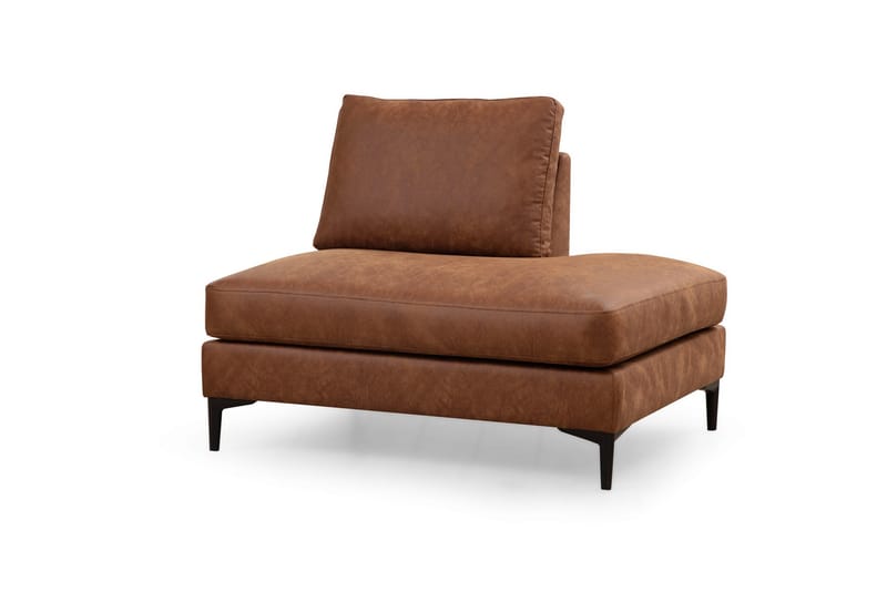 Svanabyn Soffa m. Divan och Schäslong 4-sits - Brun - U-soffa