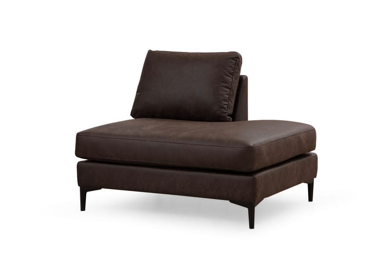 Svanabyn Soffa m. Divan och Schäslong 4-sits - Mörkbrun - U-soffa