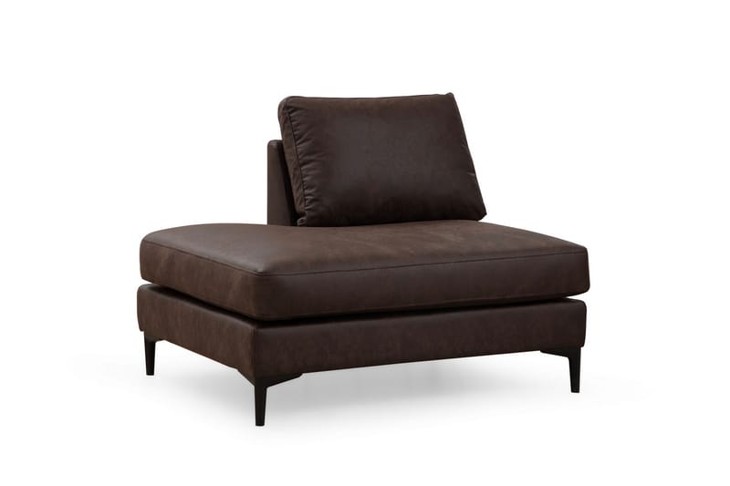 Svanabyn Soffa m. Divan och Schäslong 4-sits - Mörkbrun - U-soffa