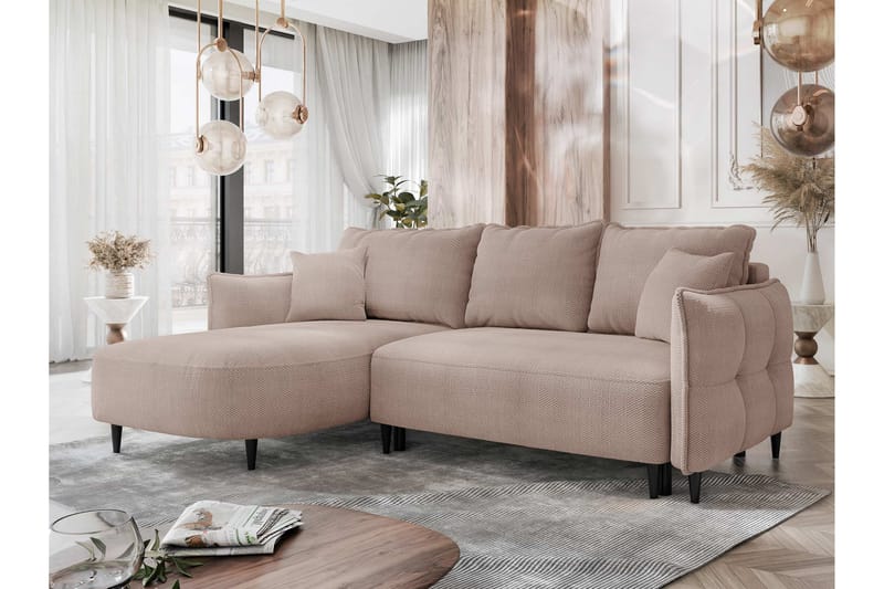 Sycylia Soffa med Divan 3-sits - Rosa - Möbler - Soffa - Divansoffor & schäslongsoffa