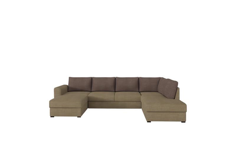 Taberk Soffa med Divan och Schäslong 4-sits - Brun/Beige - Möbler - Soffa - U-soffa