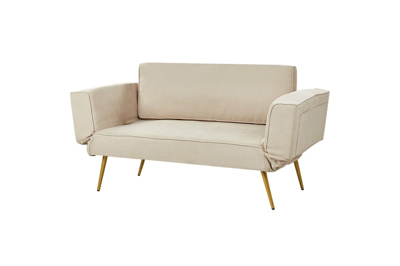 Touya Bäddsoffa 2-sits - Beige/Guld - Möbler - Soffa - Bäddsoffa