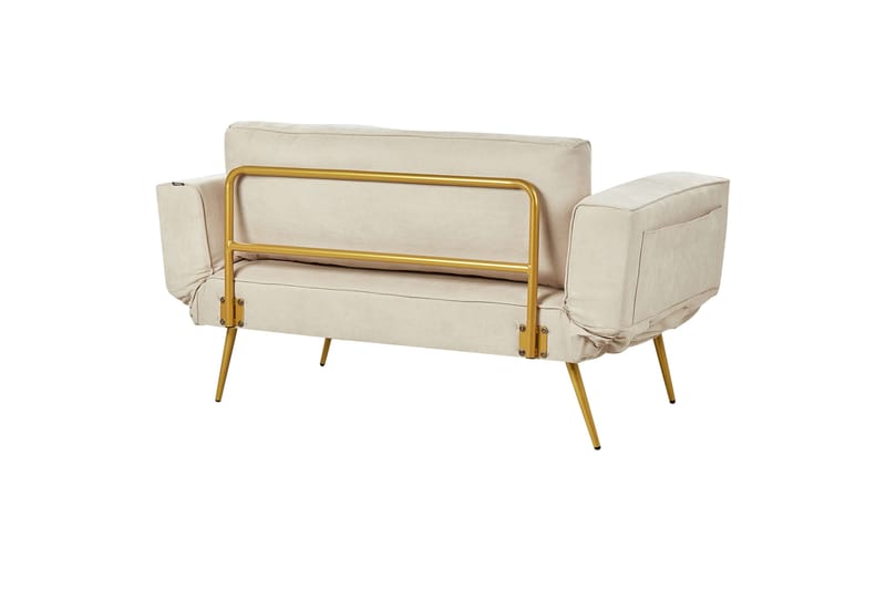 Touya Bäddsoffa 2-sits - Beige/Guld - Möbler - Soffa - Bäddsoffa