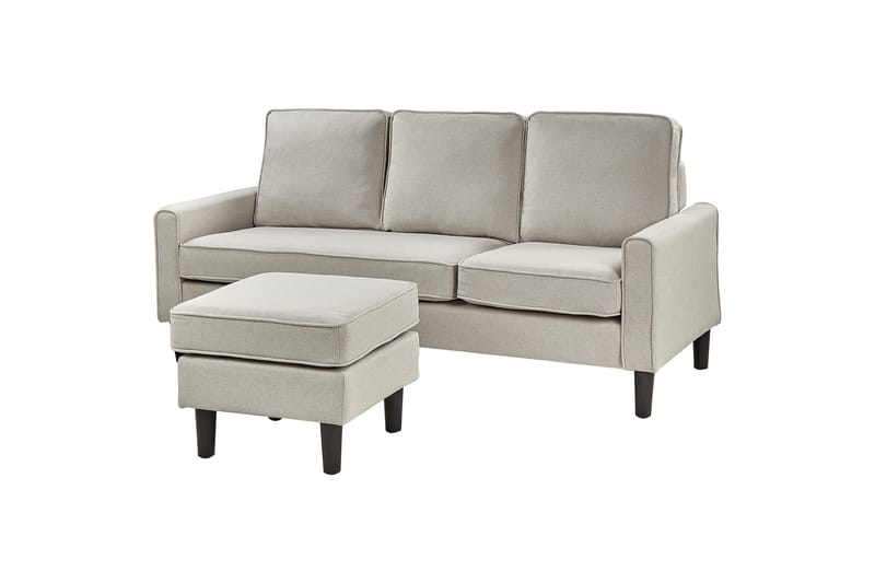 Traun Soffa 3-sits - Beige/Svart - Möbler - Soffa - 3 sits soffa