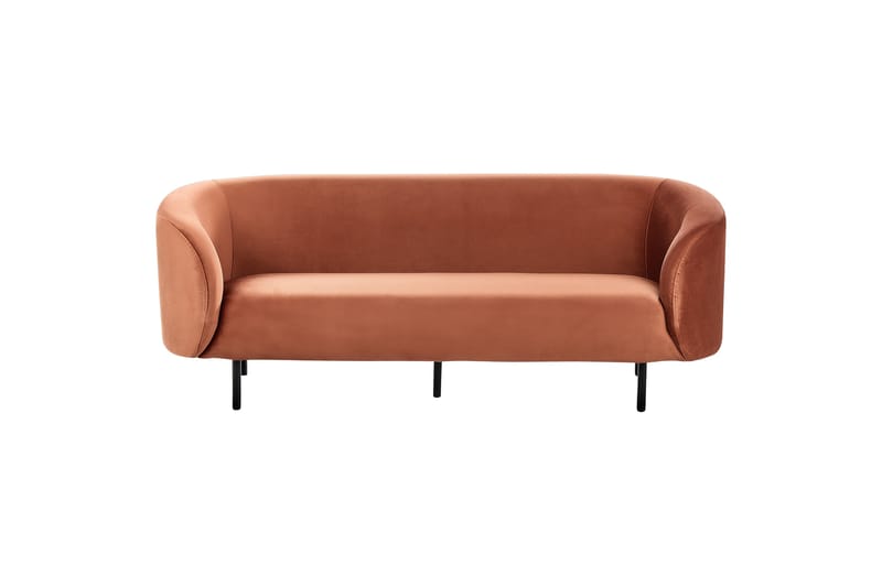 Tuka Soffa 3-sits - Svart/Orange - Möbler - Soffa - 3 sits soffa