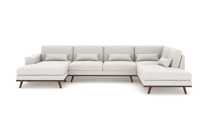 Copenhagen U Soffa Divan Höger Schäslong Vänster 301 cm Bred - Linne / Beige - Möbler - Soffa - U-soffa