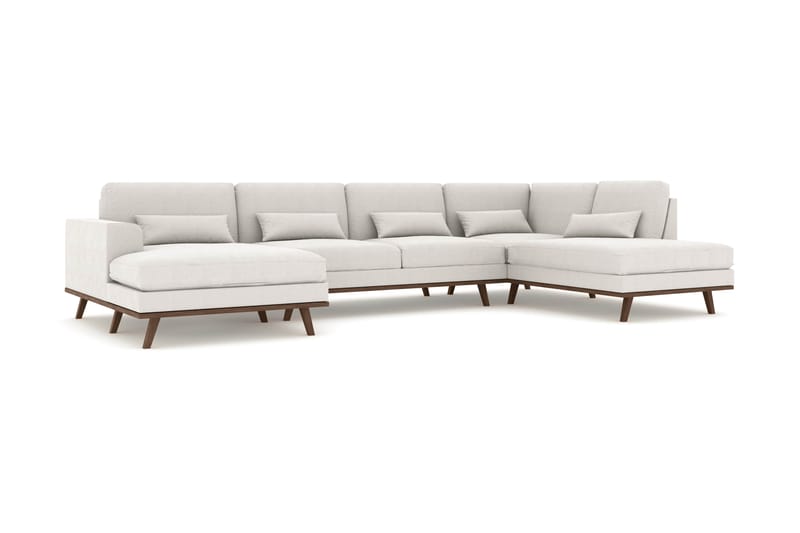 Copenhagen U Soffa Divan Höger Schäslong Vänster 301 cm Bred - Linne / Beige - Möbler - Soffa - U-soffa