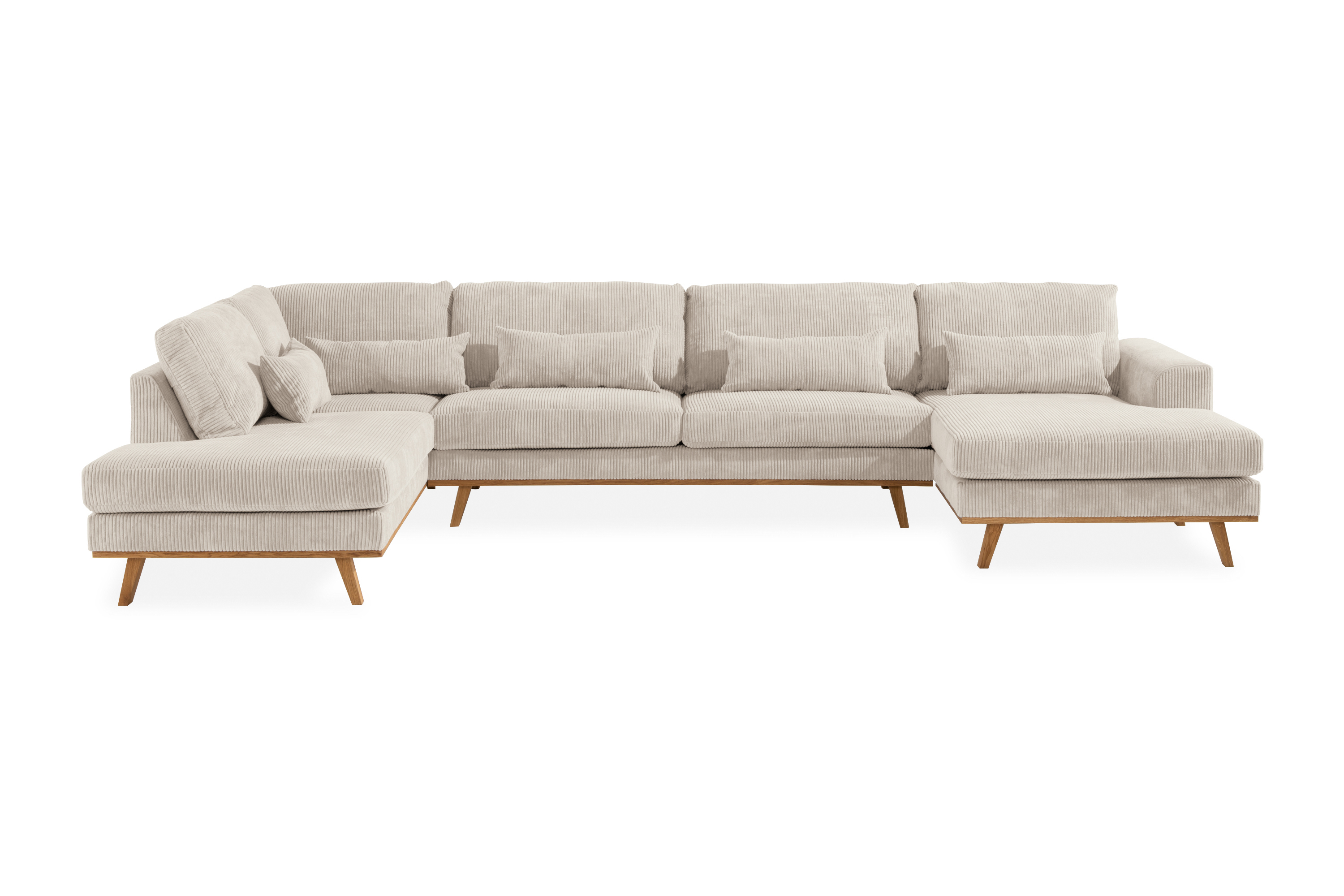 Concept 55 Copenhagen U soffa Manchester Divan Höger Schäslong Vänster - Ljus Beige U-soffa