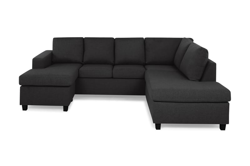 Crazy U-soffa Large Divan Vänster - Antracit - U-soffa