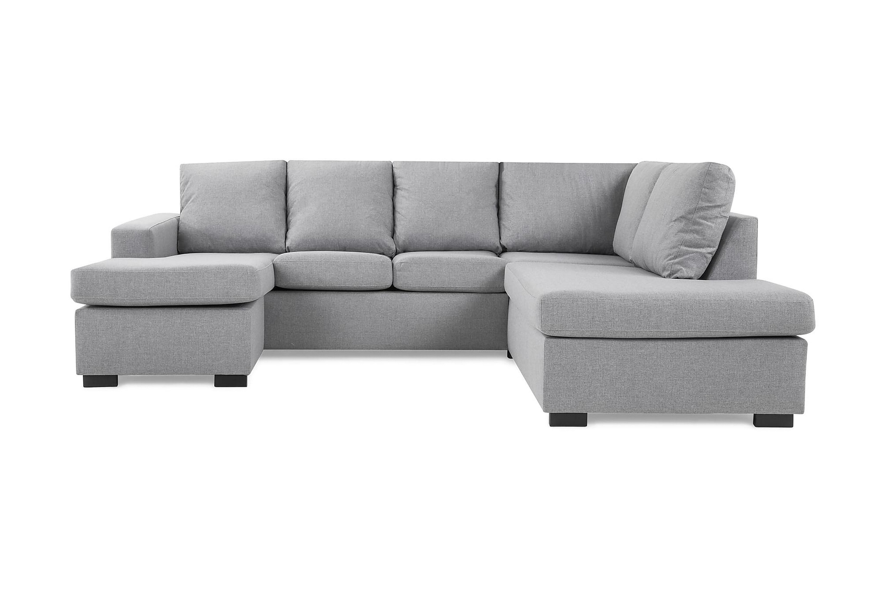 Scandinavian Choice Crazy U-soffa Large Divan Vänster - Ljusgrå Grå