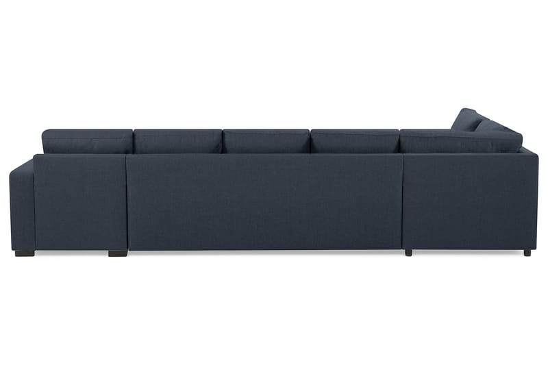 Crazy U-soffa XL Divan Höger - Mörkblå - Skinnsoffor - Sammetssoffa - U-soffa
