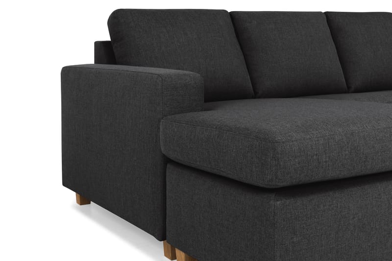 Crazy U-soffa XL Divan Vänster - Antracit - U-soffa