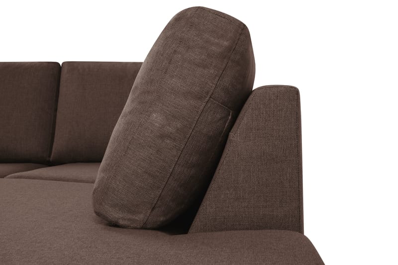 Crazy U-soffa XL Divan Vänster - Brun - U-soffa