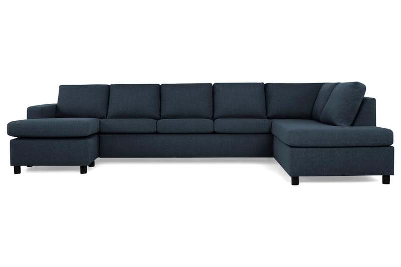 Crazy U-soffa XL Divan Vänster - Mörkblå - U-soffa