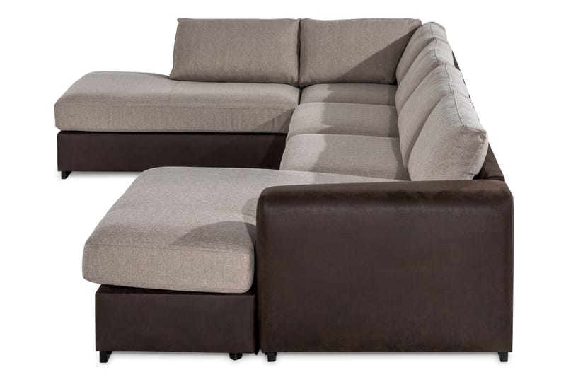 Cuba Stor U Soffa Divan Höger Schäslong Vänster - Brun / Beige - Möbler - Soffa - U-soffa