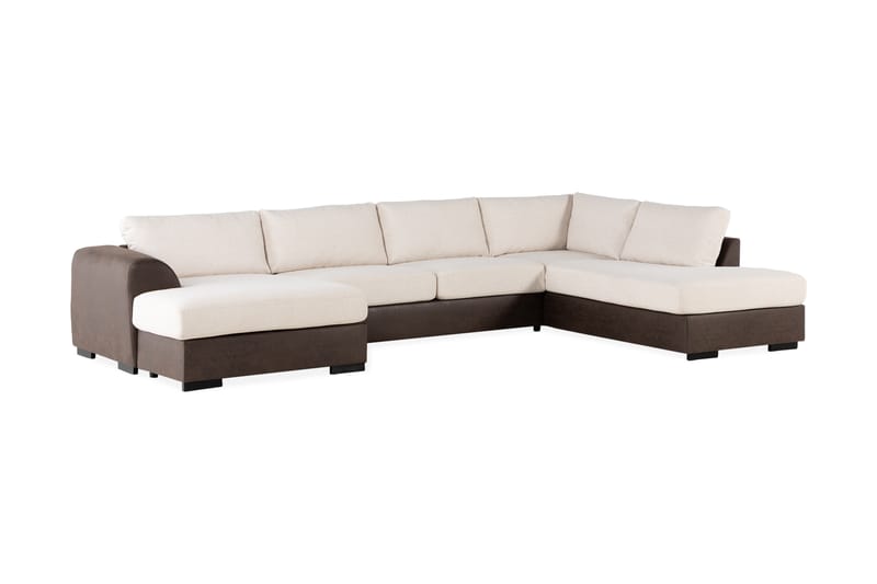 Cuba U-Soffa Divan Vänster - Beige/Brun - Möbler - Soffa - U-soffa