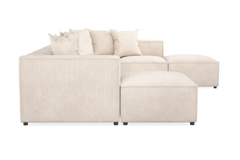 Cubo Djup Manchester U Soffa 5-sit Divan höger Schäslong Höger - Beige / Ljus - Möbler - Soffa - U-soffa