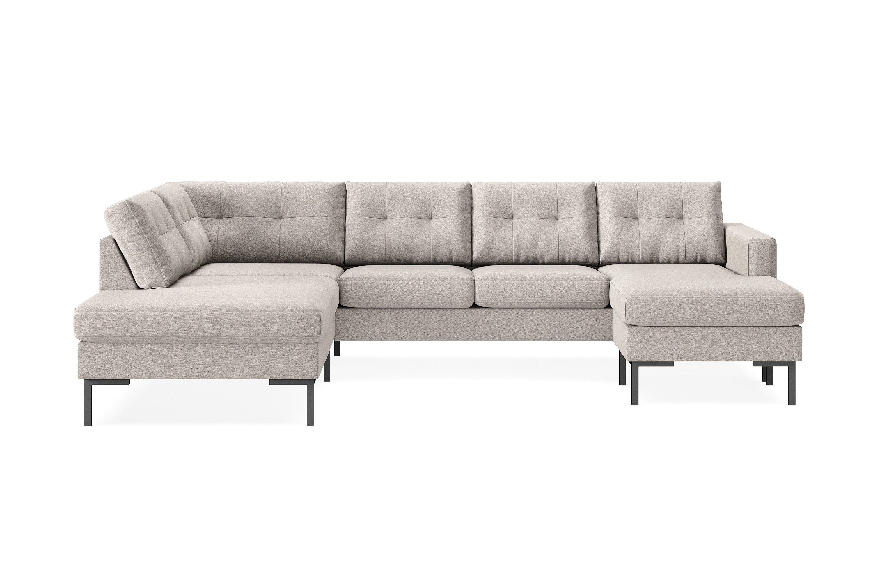 Frillestad 4-sits U-soffa Divan Höger - Beige