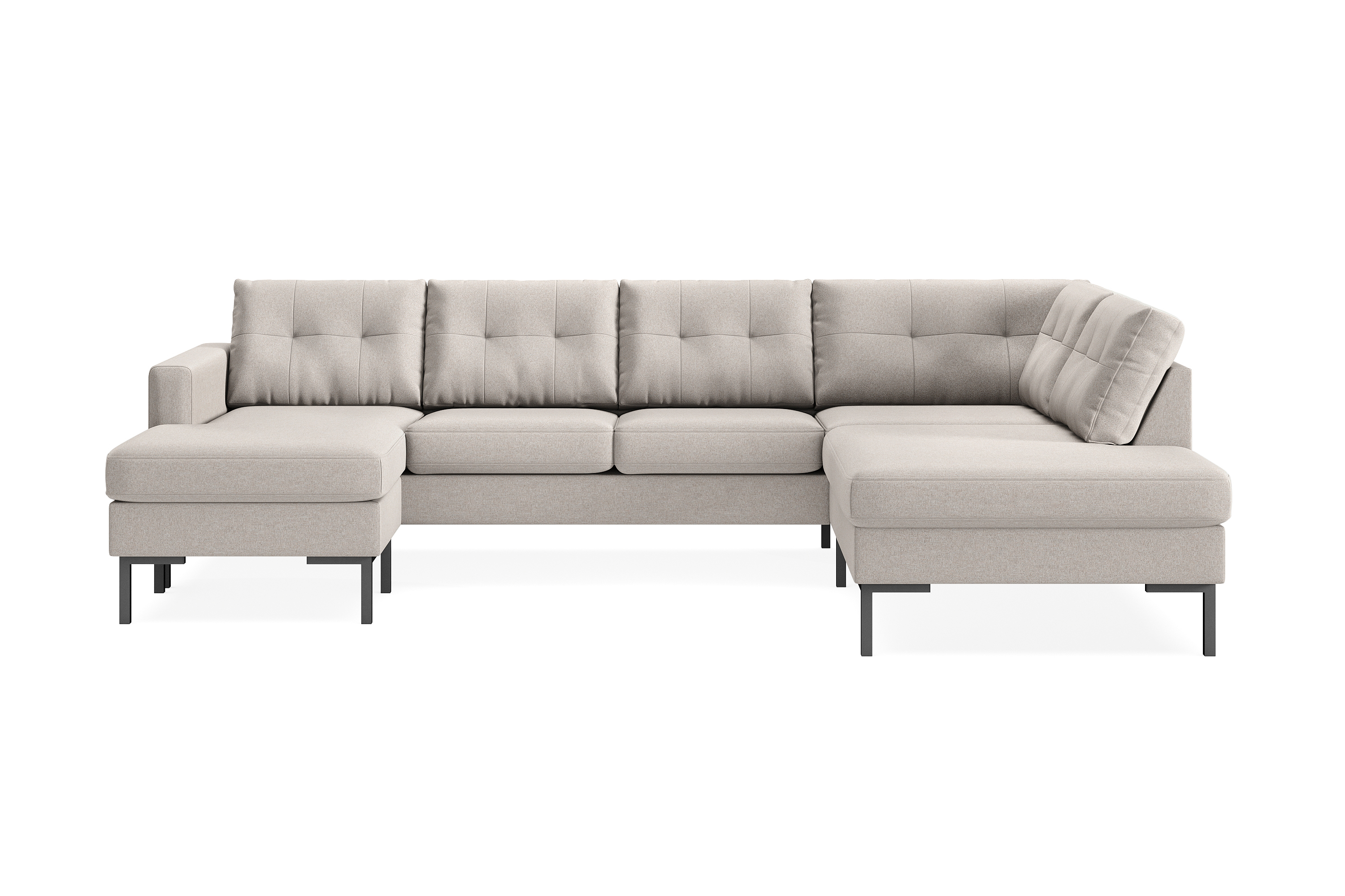 Frillestad 4-sits U-soffa Divan Vänster - Beige