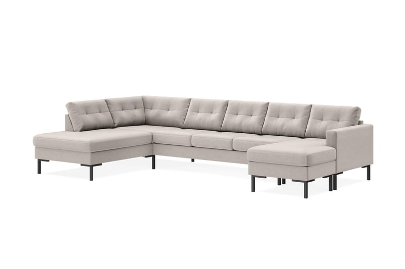 Frillestad 5-sits U-soffa Divan Höger - Beige - U-soffa