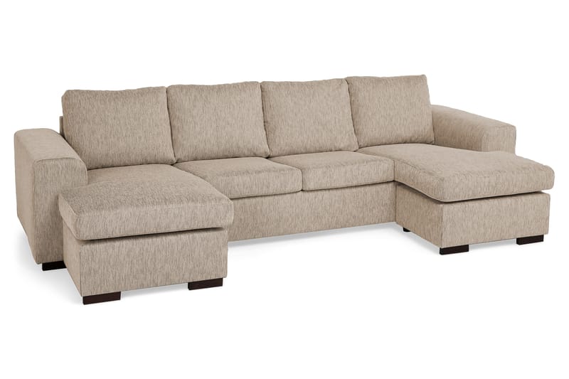 Link Dubbeldivansoffa 4-sits - Beige - U-soffa