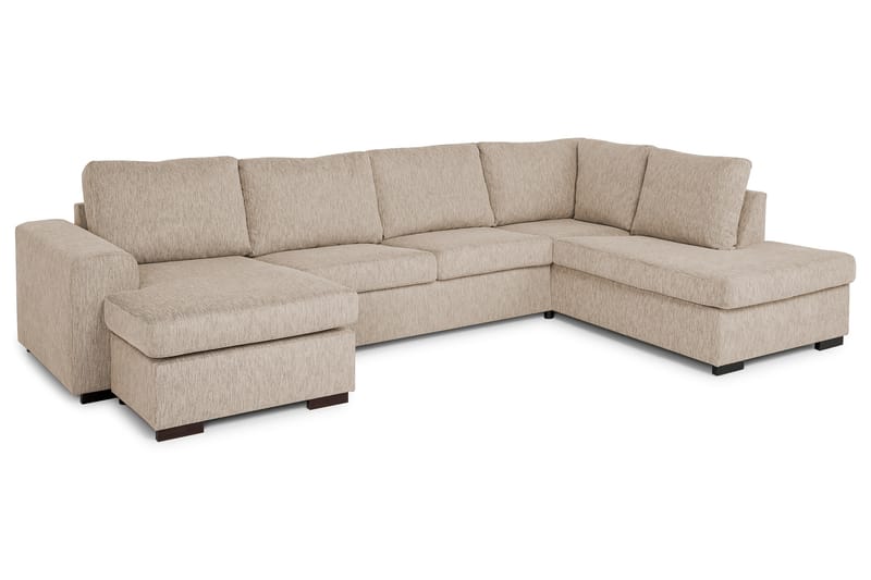 Link U-soffa Large med Divan Vänster - Beige - U-soffa
