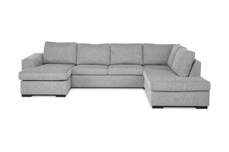 Link U-soffa Large med Divan Vänster - Ljusgrå - U-soffa