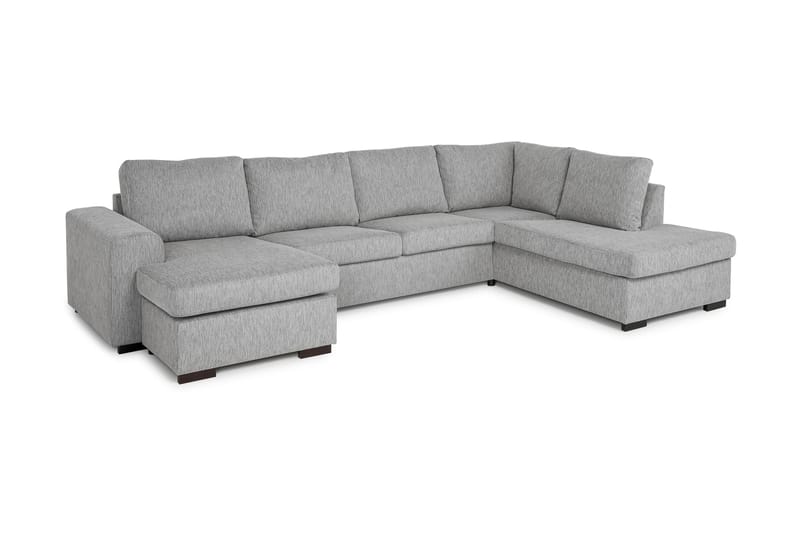Link U-soffa Large med Divan Vänster - Ljusgrå - U-soffa
