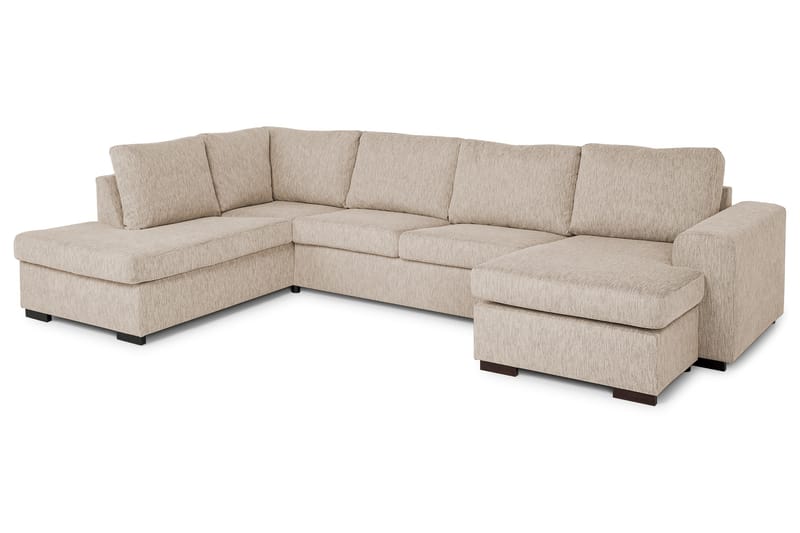 Link U-soffa XL med Divan Höger - Beige - U-soffa