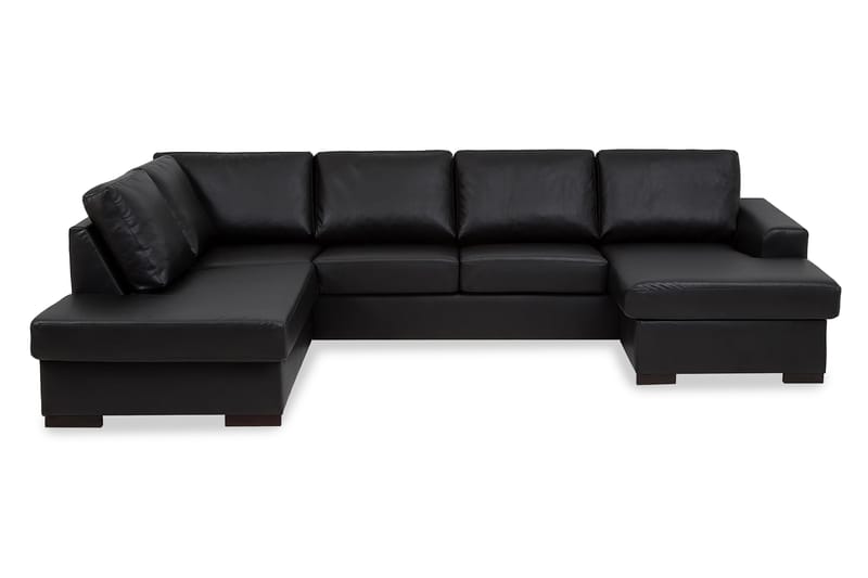 Link U-soffa XL med Divan Höger - Svart - U-soffa