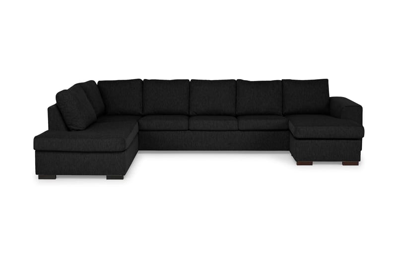 Link U-soffa XXL med Divan Höger - Svart - Möbler - Soffa - U-soffa