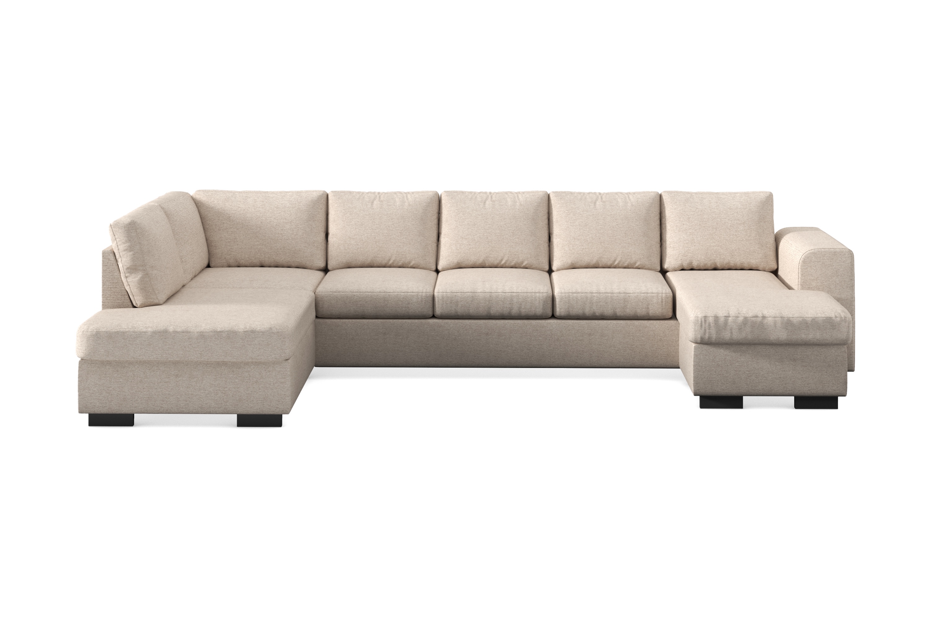 Scandinavian Choice Link U-soffa XXL med Divan Höger - Grå,Beige