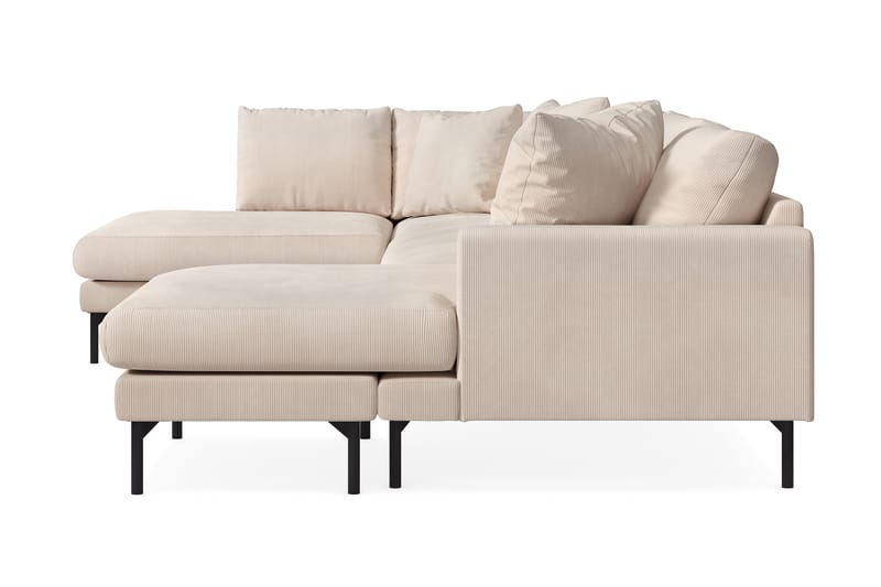 Menard 5-sits Stor U Soffa Manchester Schäslong vänster Divan Höger - Ljus Beige - Möbler - Soffa - U-soffa