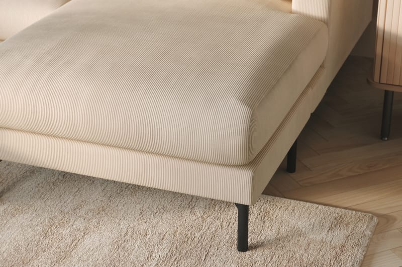 Menard 5-sits Stor U Soffa Manchester Schäslong vänster Divan Höger - Ljus Beige - Möbler - Soffa - U-soffa