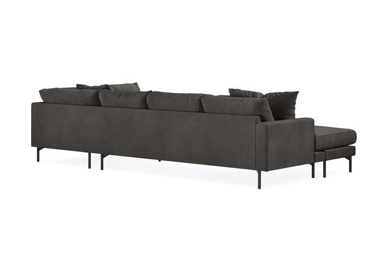 Menard Djup 5-sits Manchester Stor U Soffa 337cm Bred - Mörkgrå - Möbler - Soffa - U-soffa