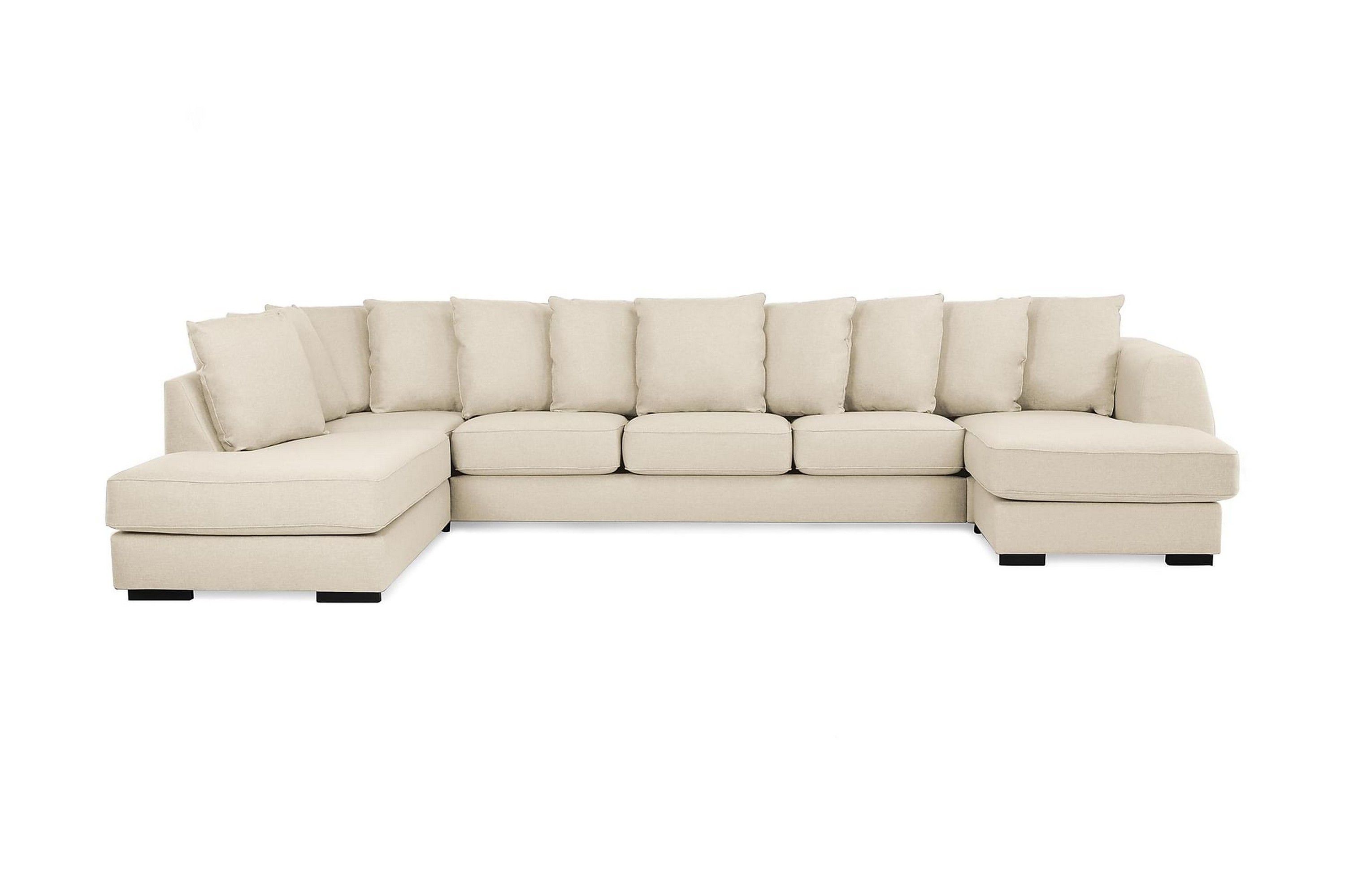 Scandinavian Choice Optus U-soffa Large med Divan Höger inkl Kuvertkuddar - Beige