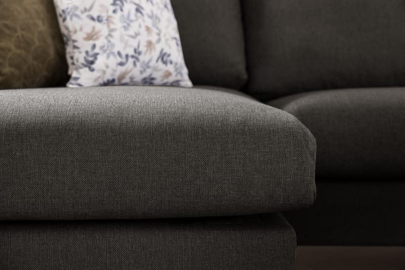 Trend U-soffa med Divan Vänster - Svart - U-soffa