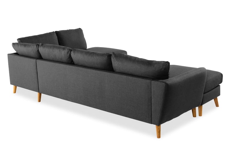 Trend U-soffa med Divan Vänster - Svart - U-soffa