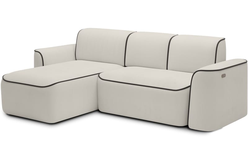 Ume 4-sits Soffa med Divan - Beige - Möbler - Soffa - Divansoffor & schäslongsoffa