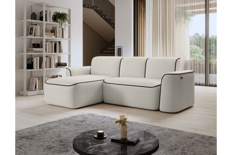 Ume 4-sits Soffa med Divan - Beige - Möbler - Soffa - Divansoffor & schäslongsoffa