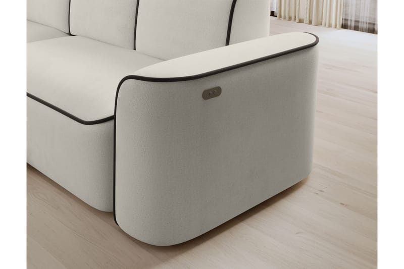 Ume 4-sits Soffa med Divan - Beige - Möbler - Soffa - Divansoffor & schäslongsoffa