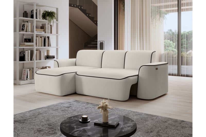 Ume 4-sits Soffa med Divan - Beige - Möbler - Soffa - Divansoffor & schäslongsoffa